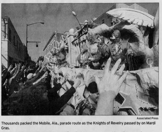Thousands packed the Mobile, Ala. parade route
